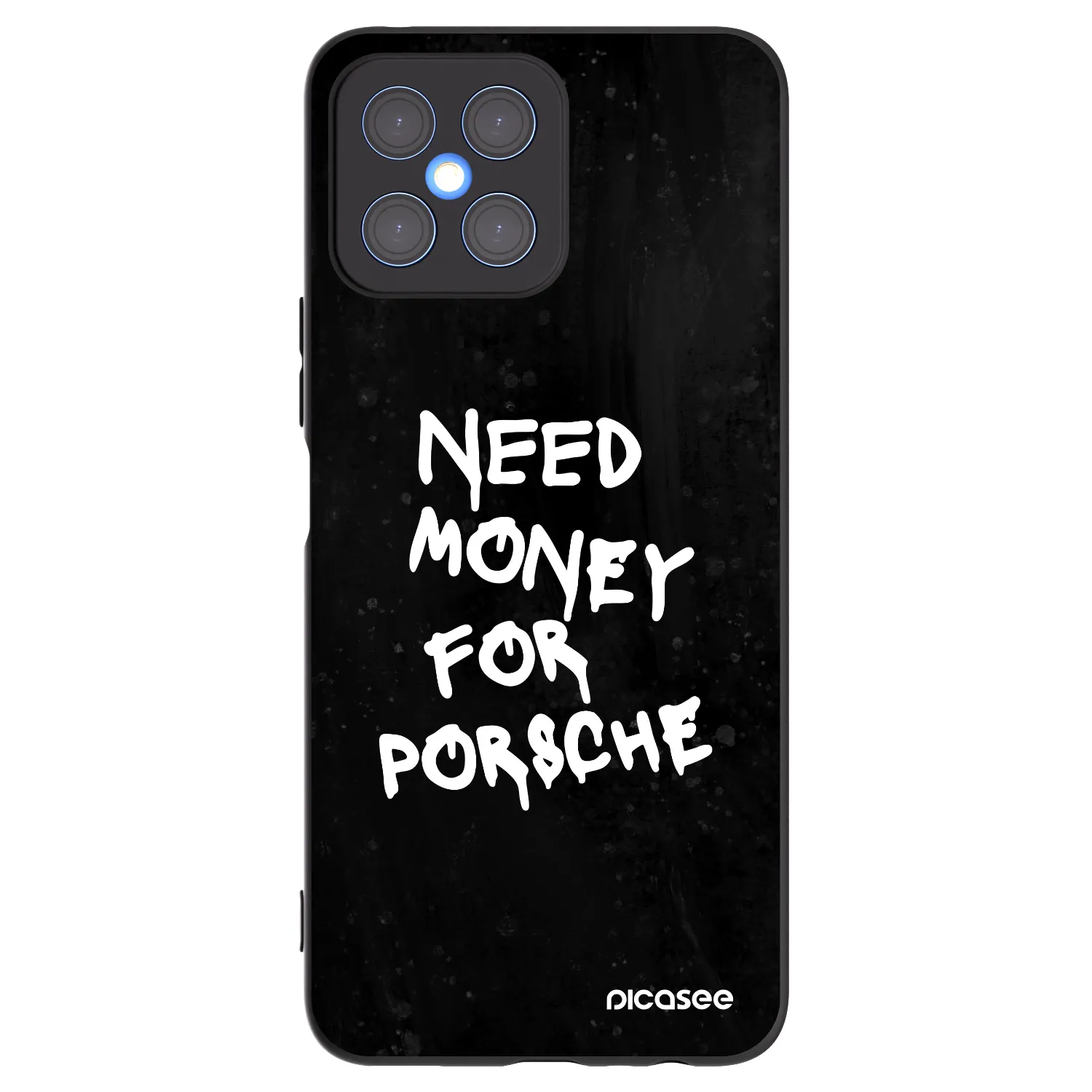 Picasee husă neagră din silicon pentru Honor X8 4G - Black Dollar