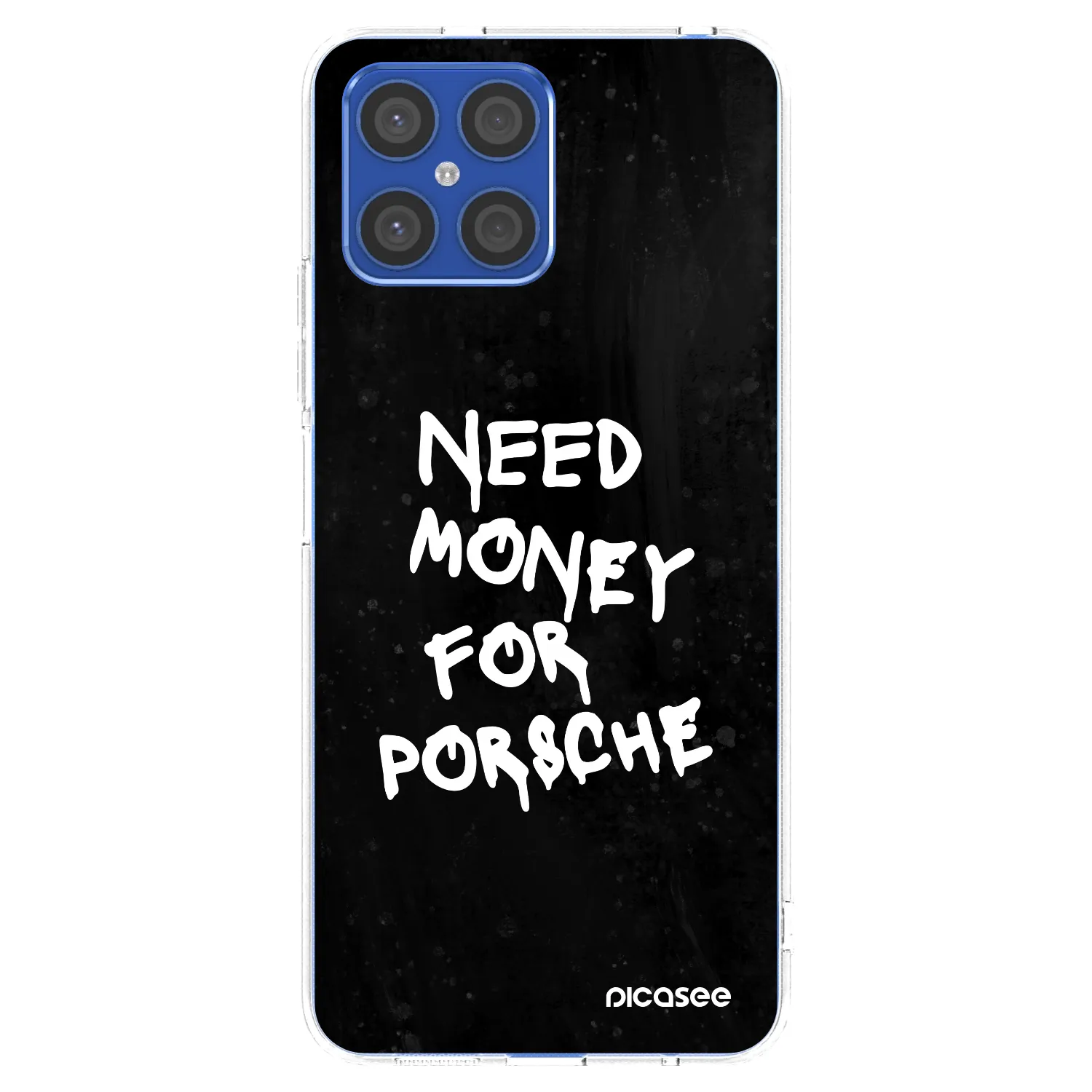 Picasee husă transparentă din silicon pentru Honor X8 4G - Black Dollar