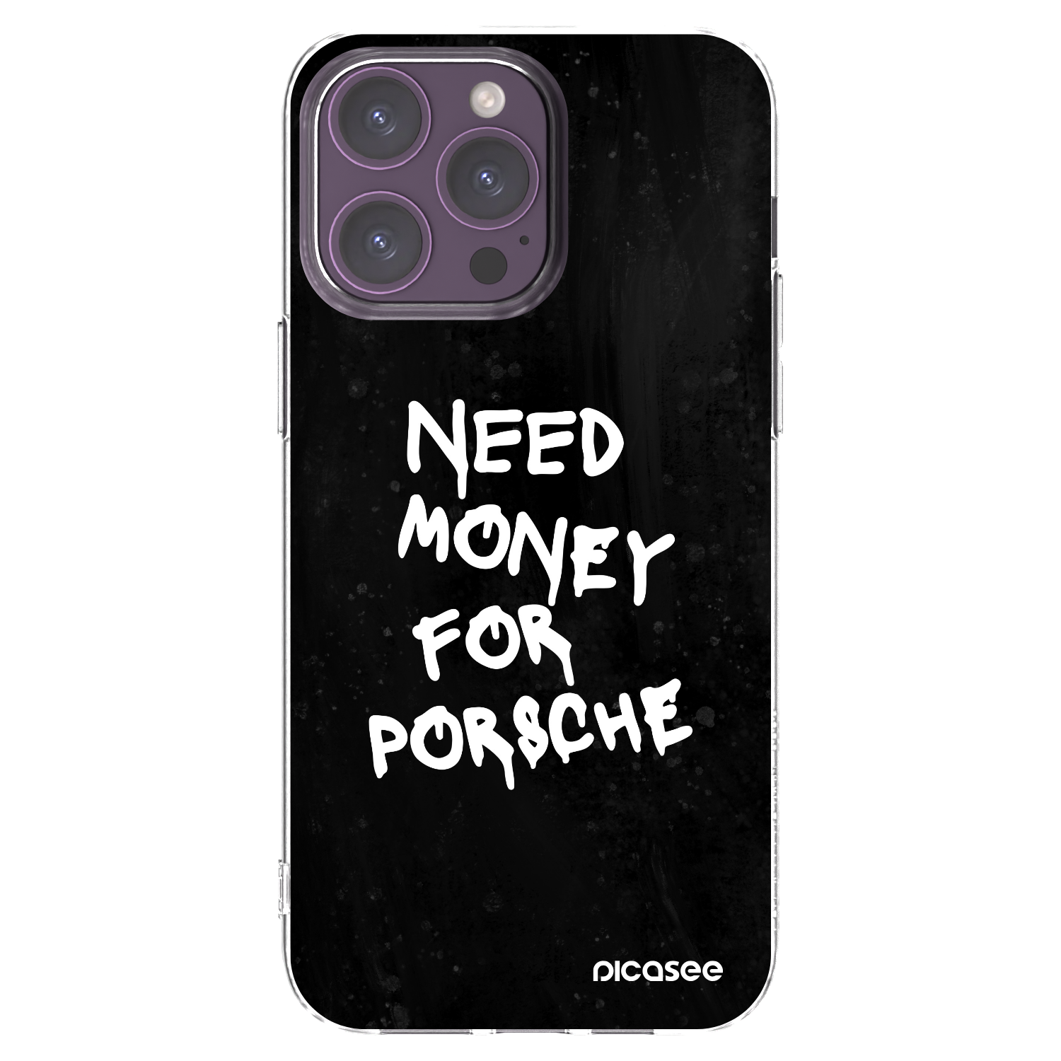 Picasee husă transparentă din silicon pentru Apple iPhone 14 Pro Max - Black Dollar