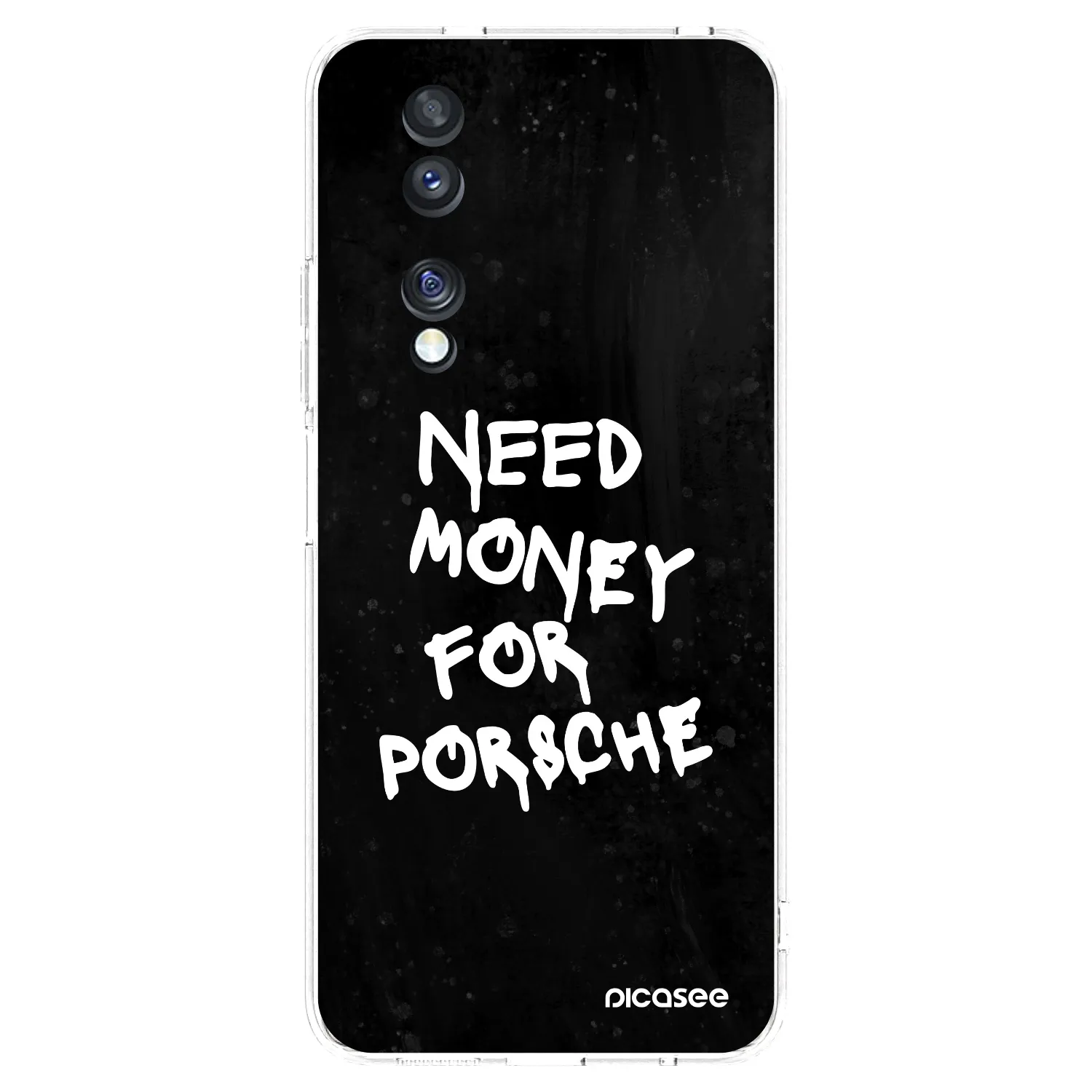 Picasee husă transparentă din silicon pentru Honor 70 - Black Dollar