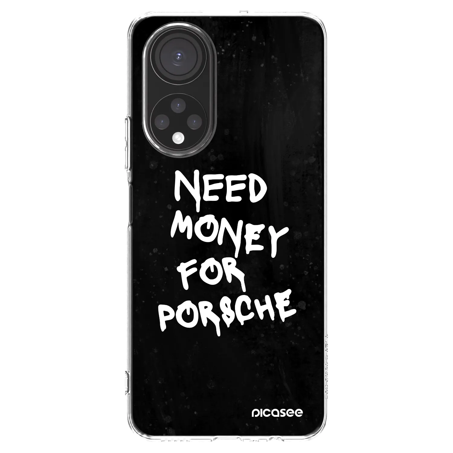 Picasee husă transparentă din silicon pentru Honor X7 - Black Dollar
