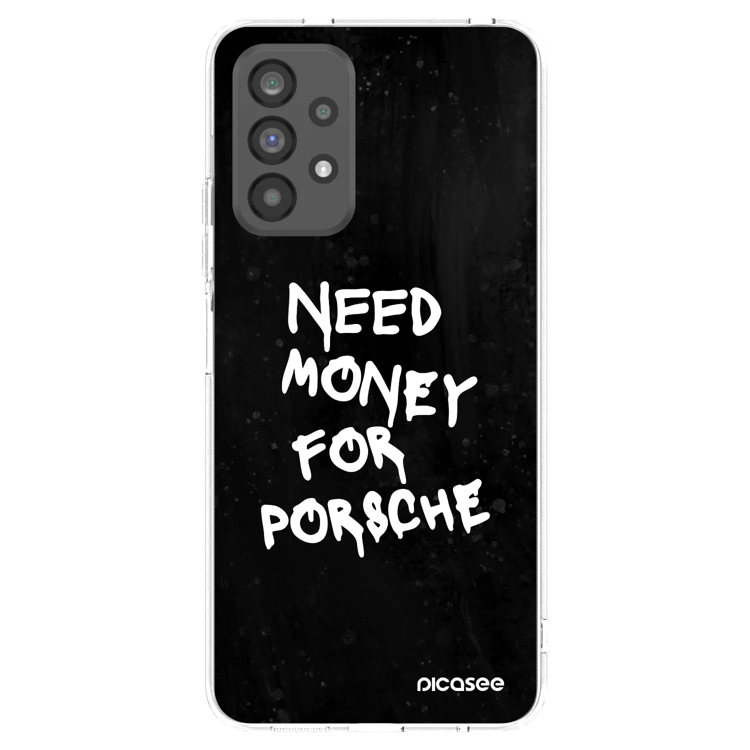 Picasee husă transparentă din silicon pentru Samsung Galaxy A73 5G - Black Dollar