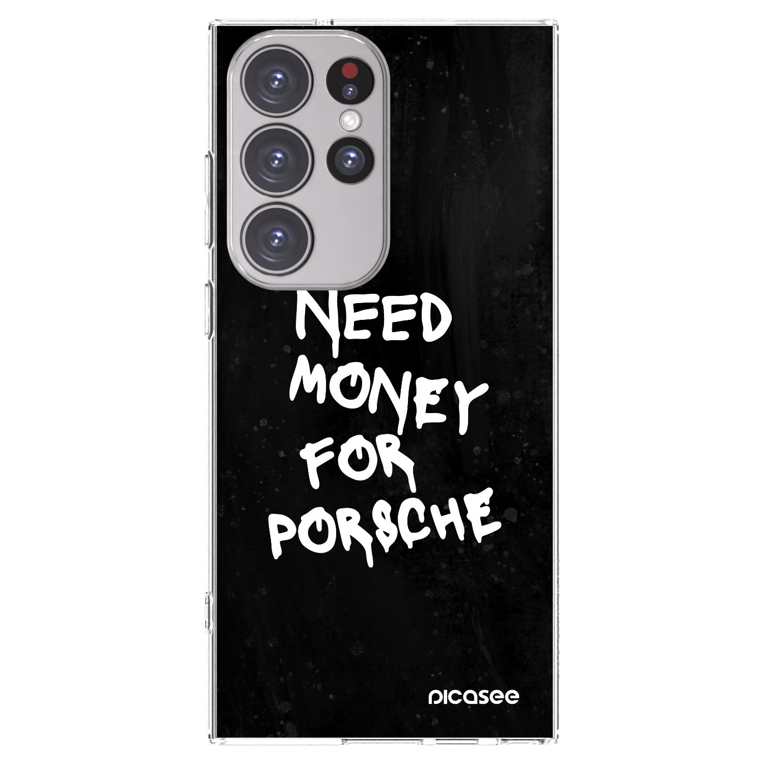 Picasee husă transparentă din silicon pentru Samsung Galaxy S23 Ultra 5G - Black Dollar