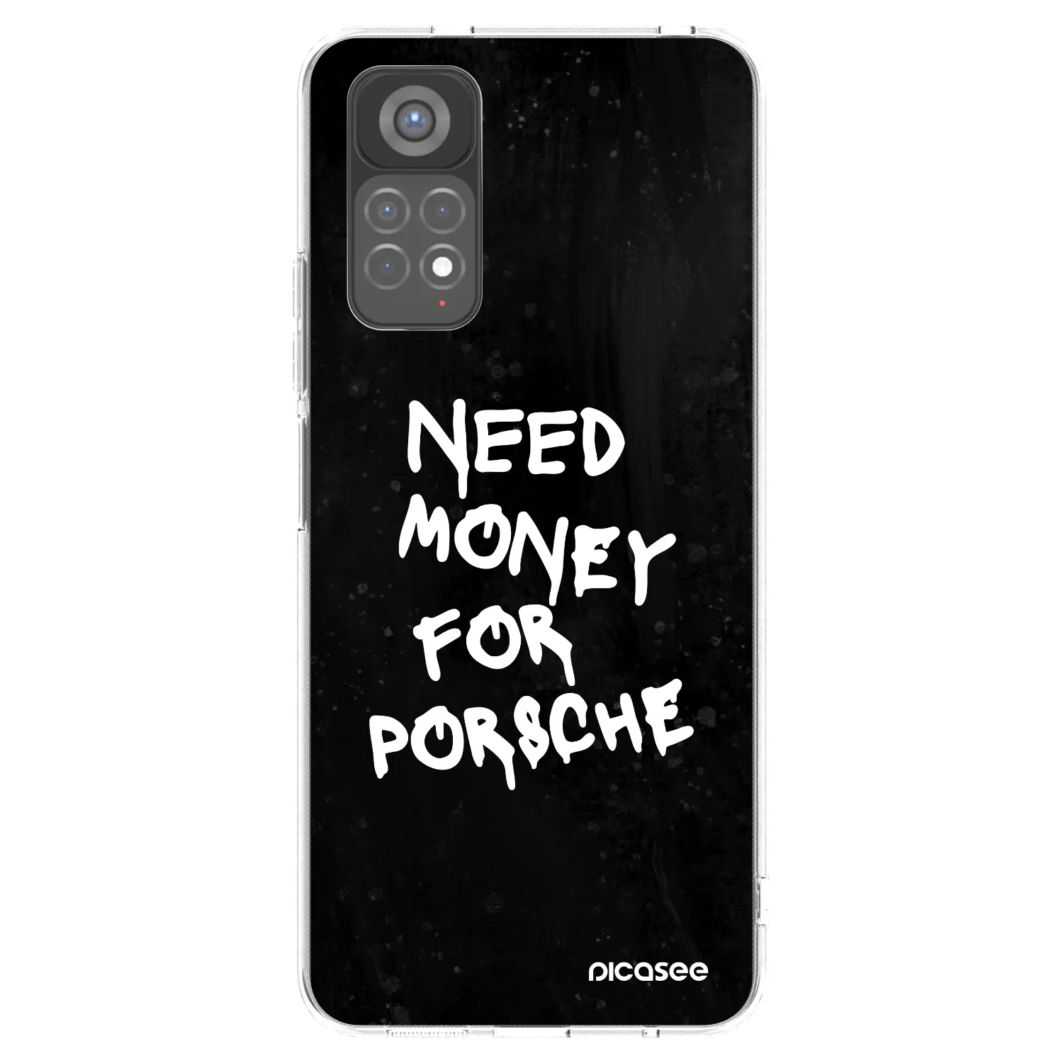 Picasee husă transparentă din silicon pentru Xiaomi Redmi Note 11S 5G - Black Dollar