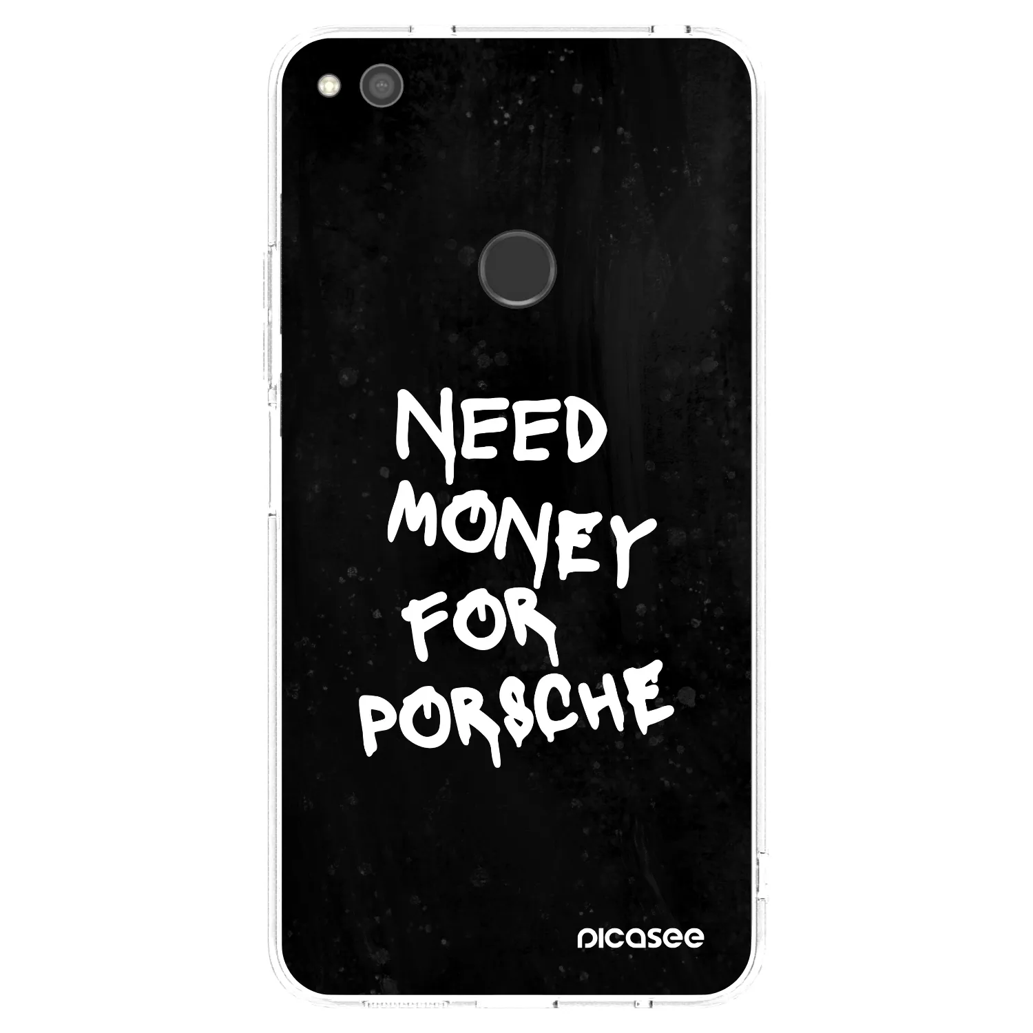 Picasee husă transparentă din silicon pentru Huawei P9 Lite 2017 - Black Dollar