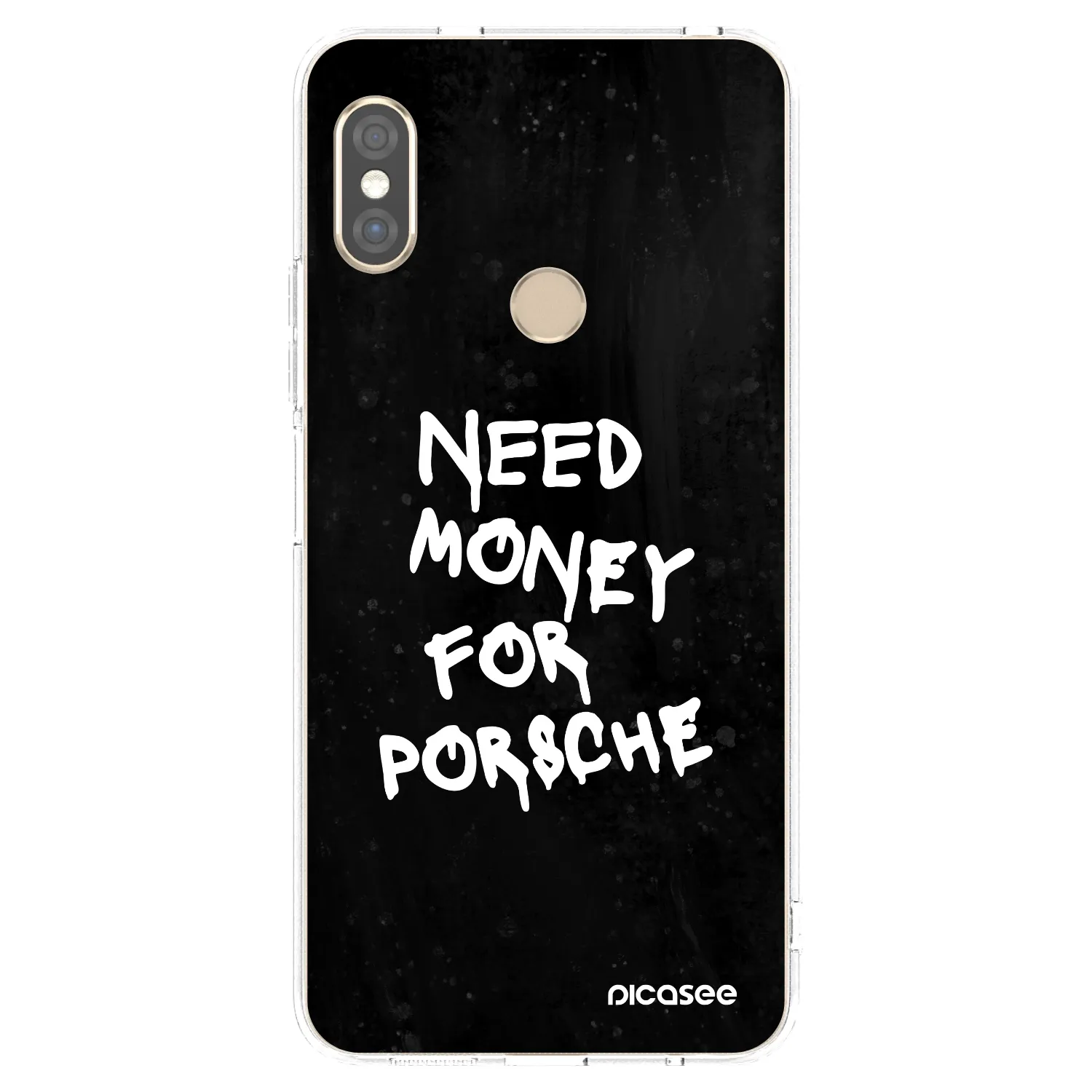 Picasee husă transparentă din silicon pentru Xiaomi Redmi Note 5 Global - Black Dollar