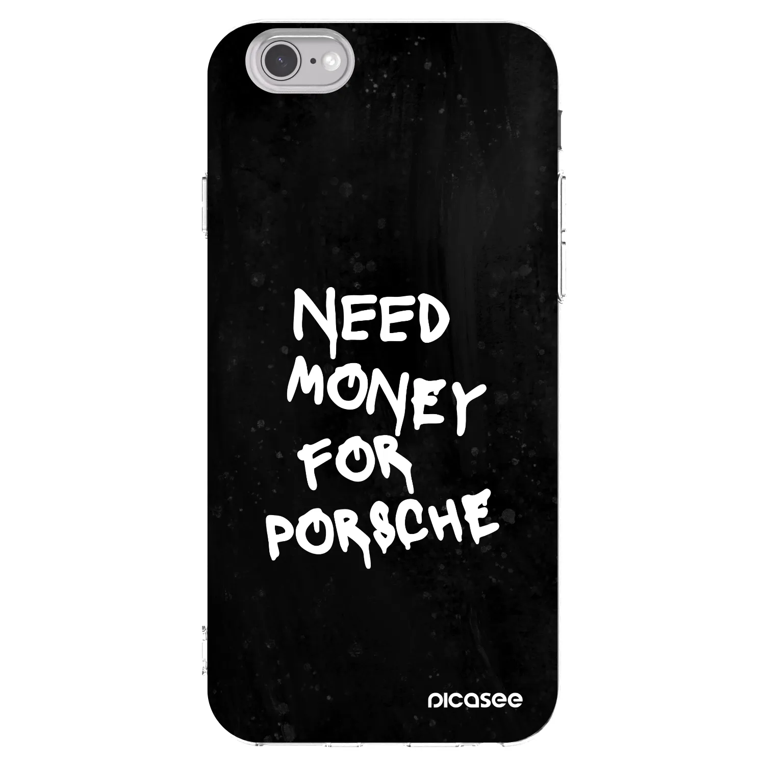 Picasee husă transparentă din silicon pentru Apple iPhone 6/6S - Black Dollar