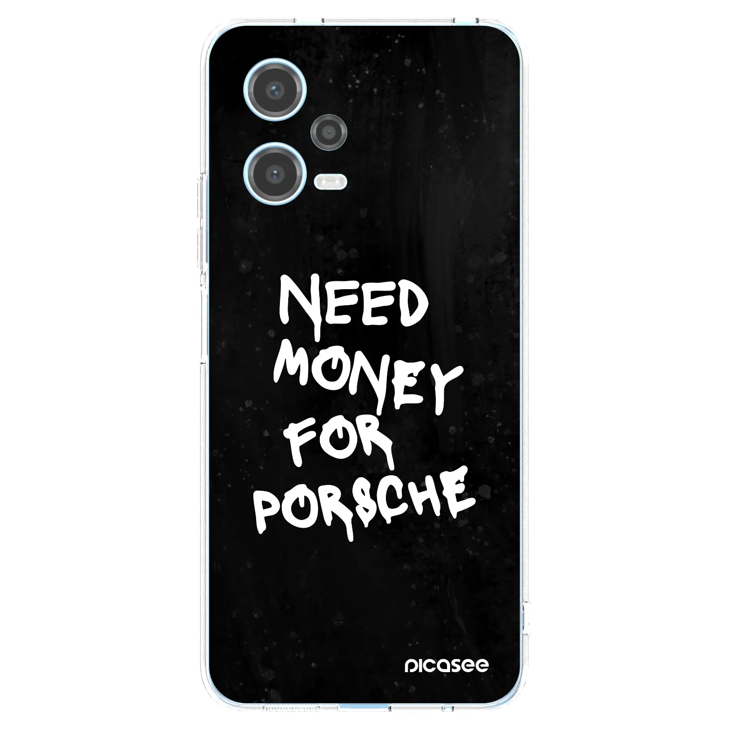 Picasee husă transparentă din silicon pentru Xiaomi Redmi Note 12 5G - Black Dollar
