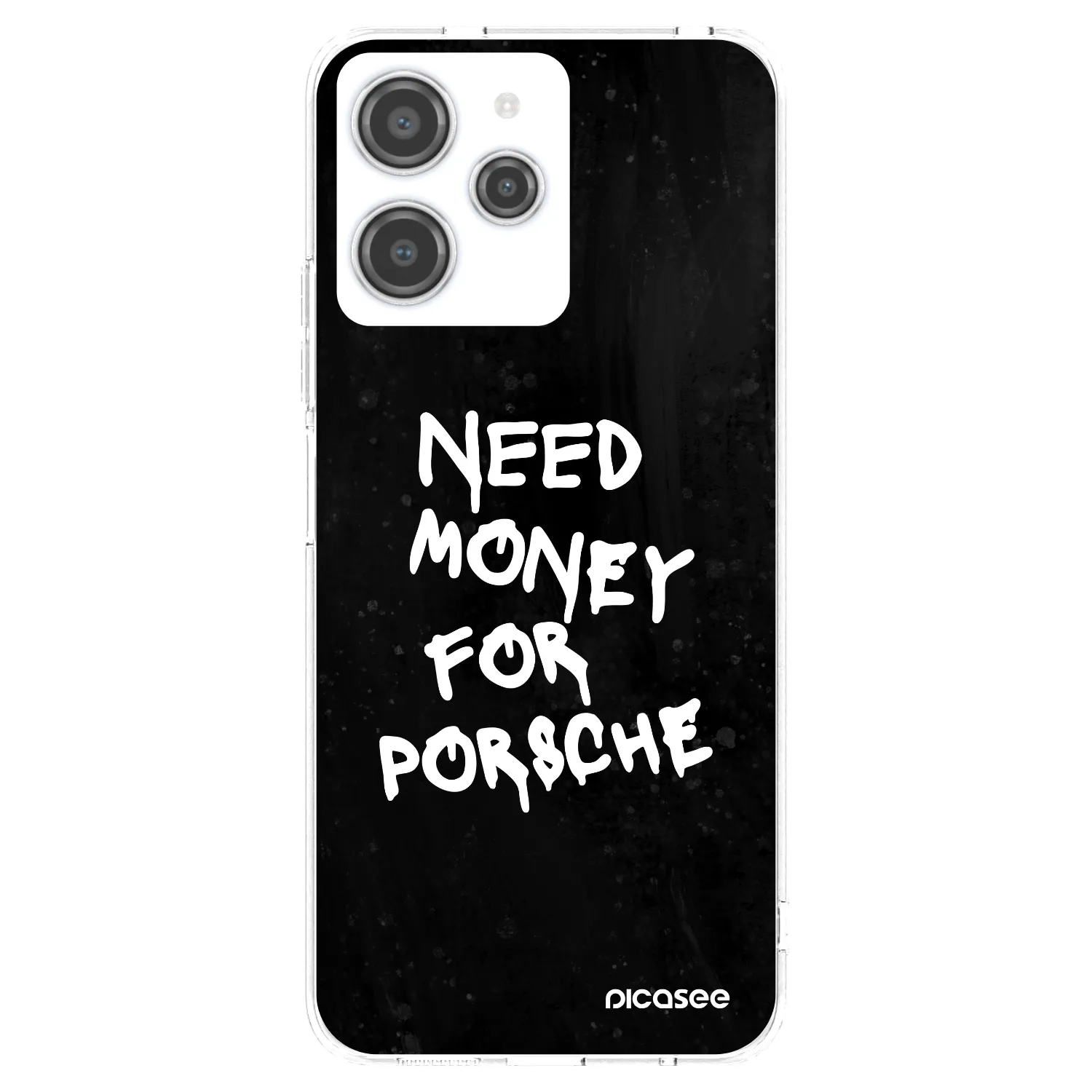 Picasee husă transparentă din silicon pentru Xiaomi Redmi 12 4G - Black Dollar