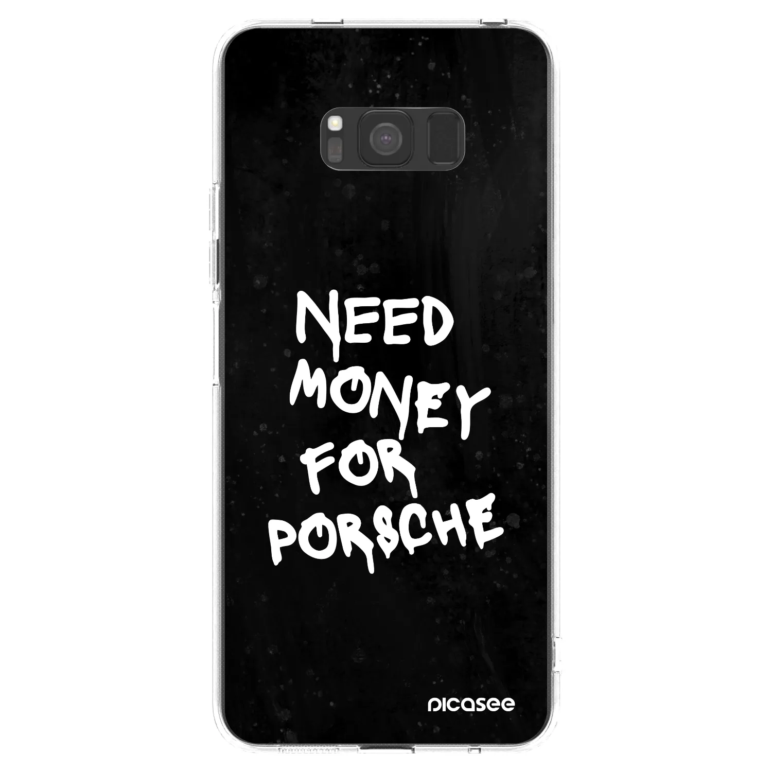 Picasee husă transparentă din silicon pentru Samsung Galaxy S8 G950F - Black Dollar