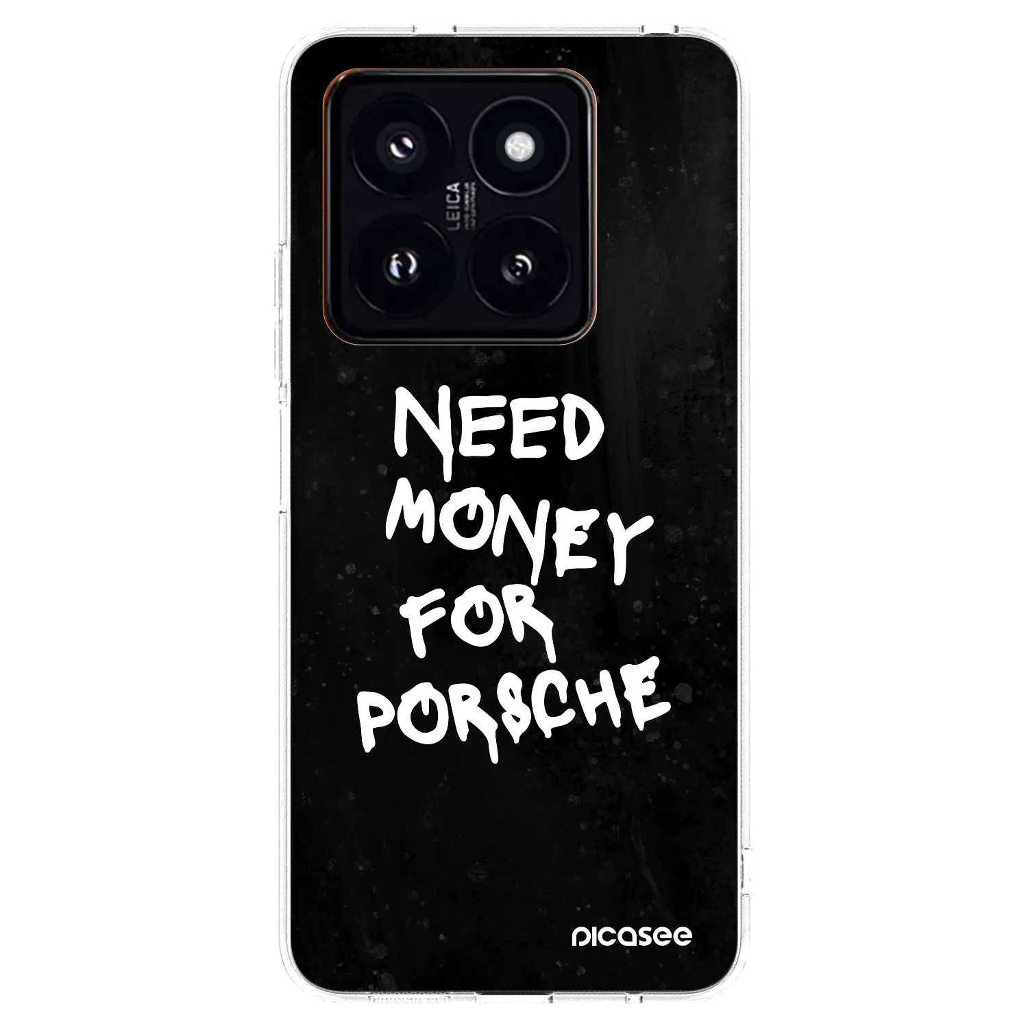 Picasee husă transparentă din silicon pentru Xiaomi 14 Pro - Black Dollar