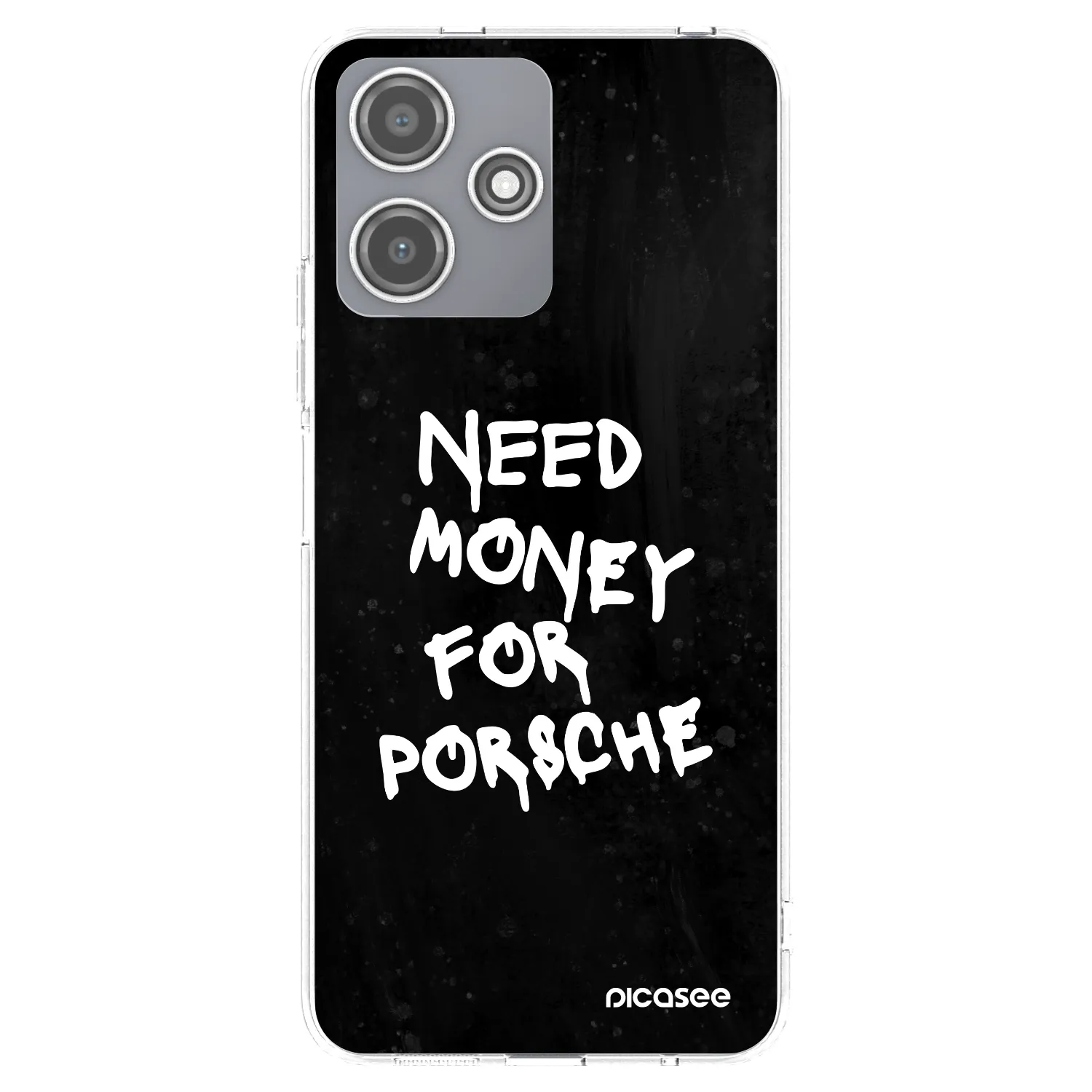 Picasee husă transparentă din silicon pentru Xiaomi Redmi 12 5G - Black Dollar