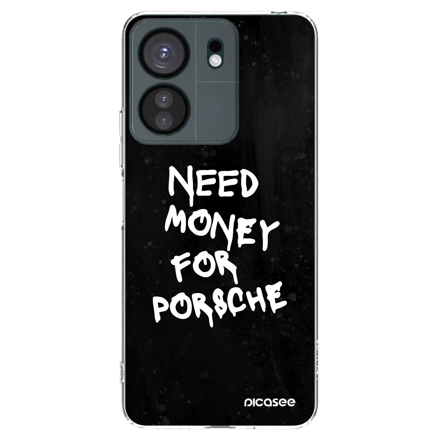 Picasee husă transparentă din silicon pentru Xiaomi Redmi 13C 4G - Black Dollar