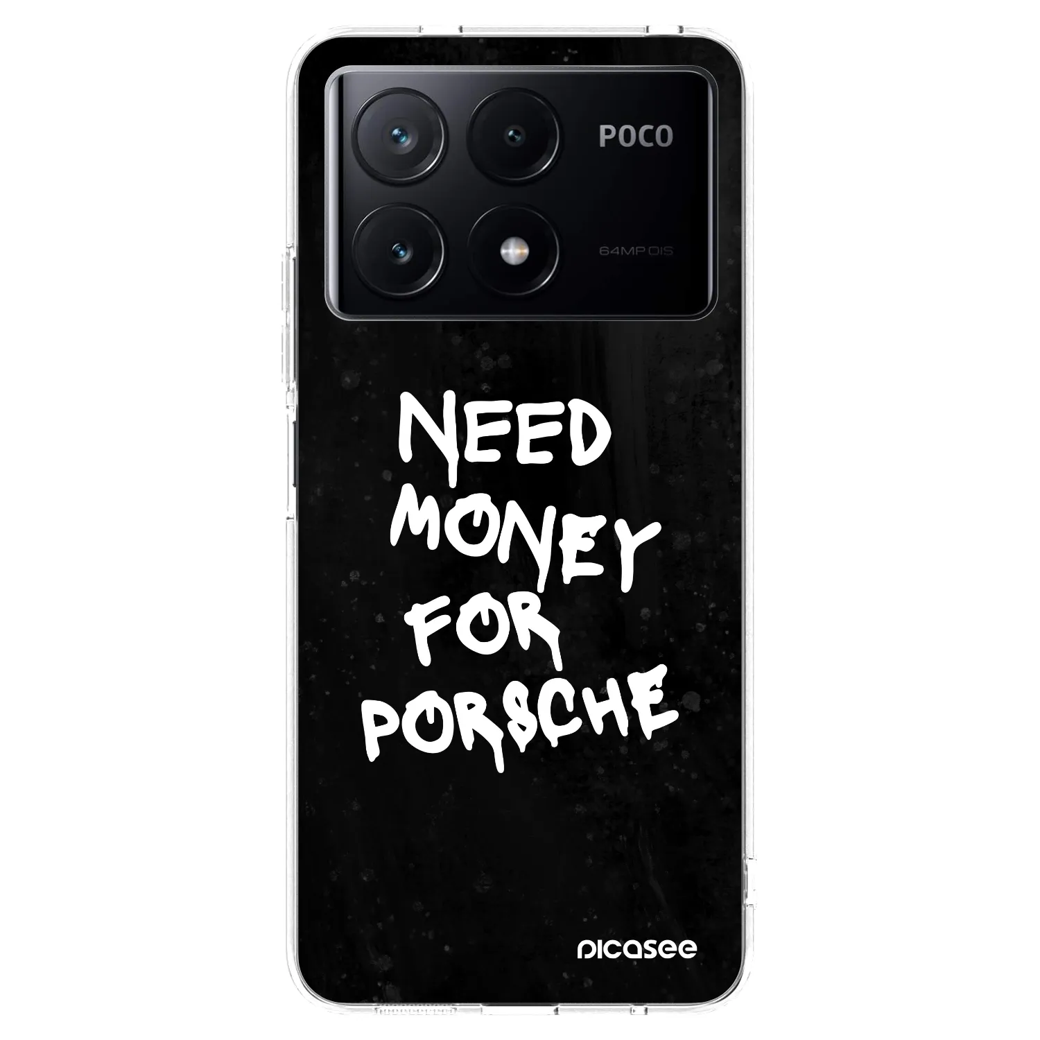 Picasee husă transparentă din silicon pentru Xiaomi Poco X6 Pro - Black Dollar