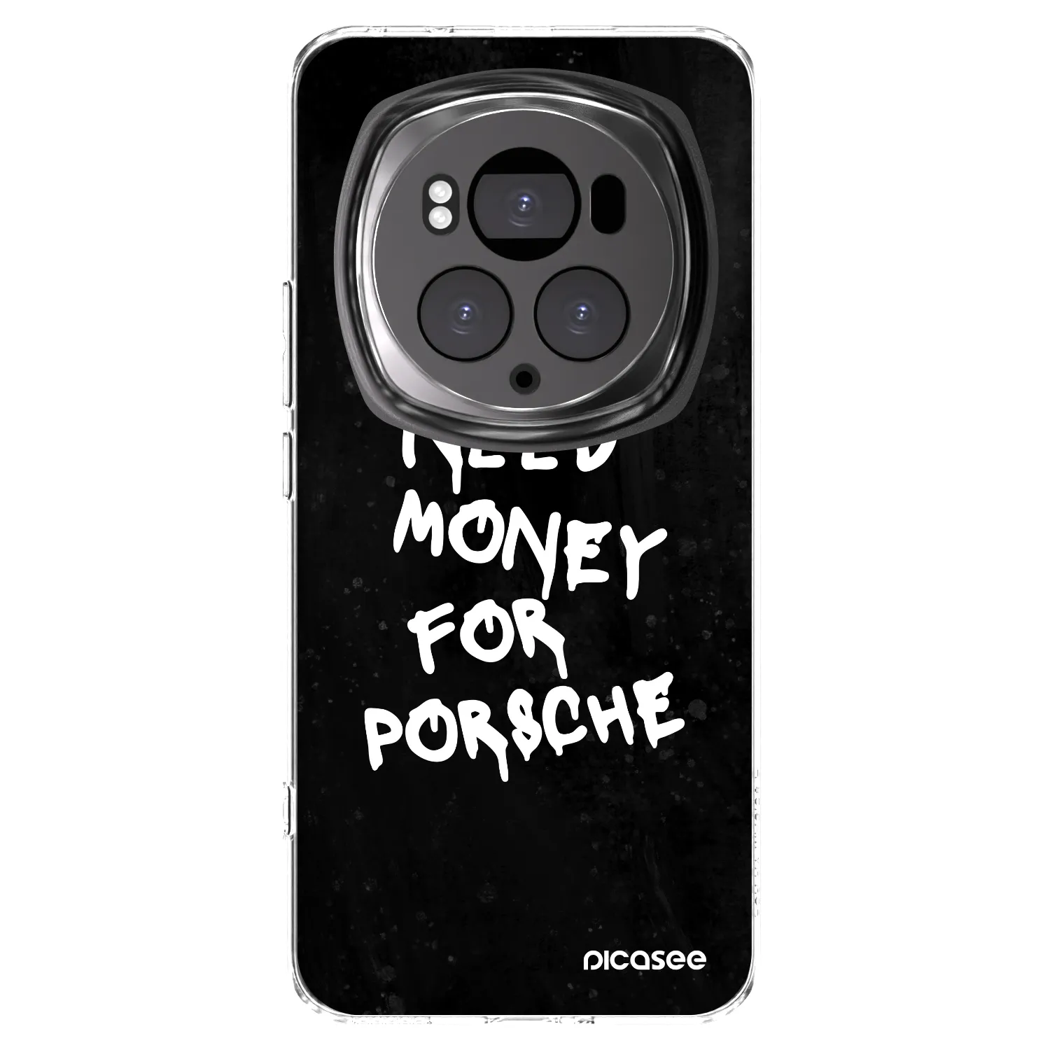 Picasee husă transparentă din silicon pentru Honor Magic6 Pro - Black Dollar