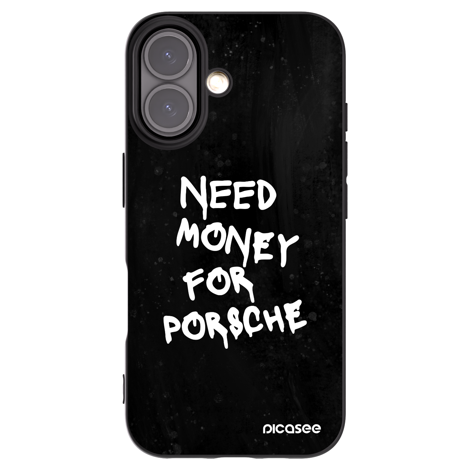 Picasee husă neagră din silicon pentru Apple iPhone 16 - Black Dollar