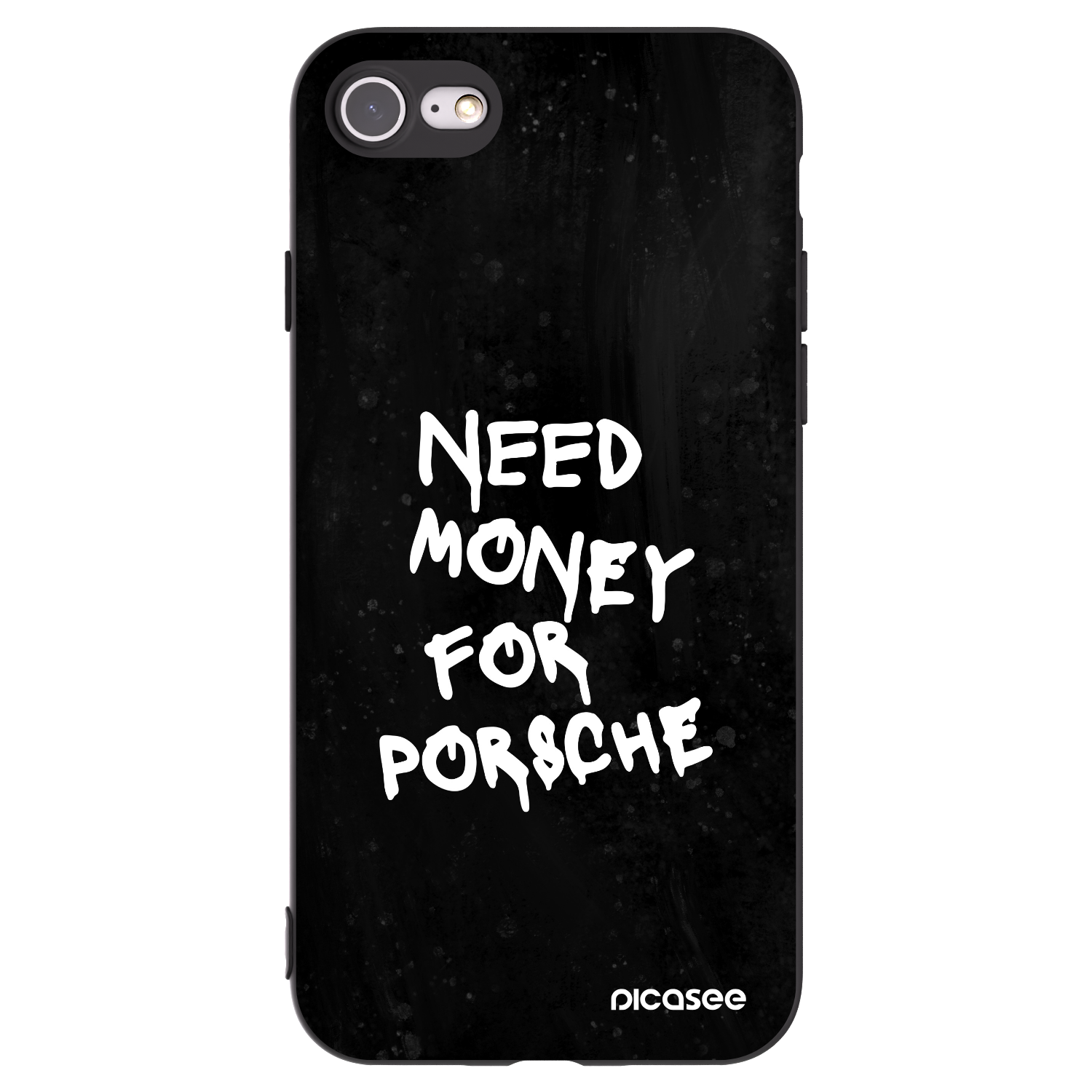 Picasee husă neagră din silicon pentru Apple iPhone 8 - Black Dollar