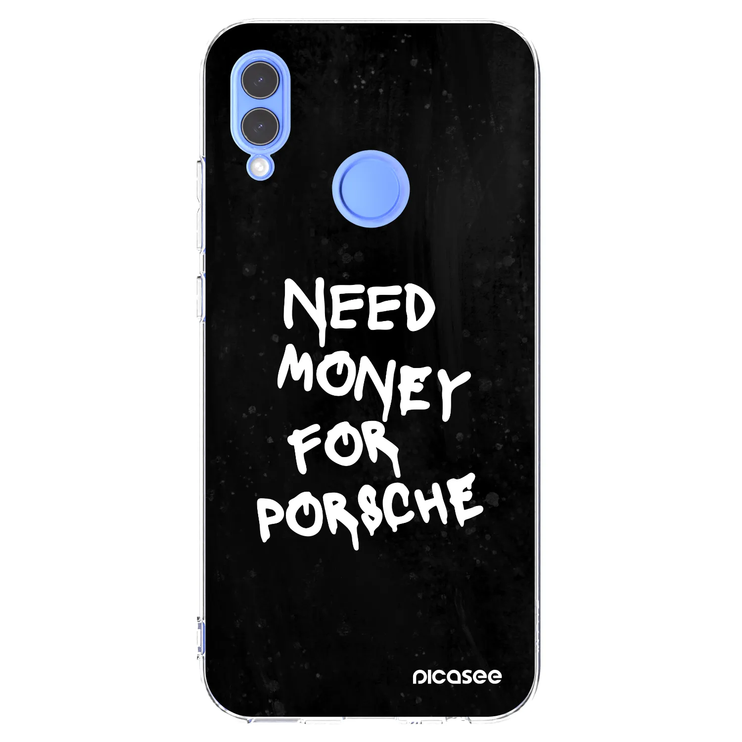 Picasee husă transparentă din silicon pentru Honor 10 Lite - Black Dollar