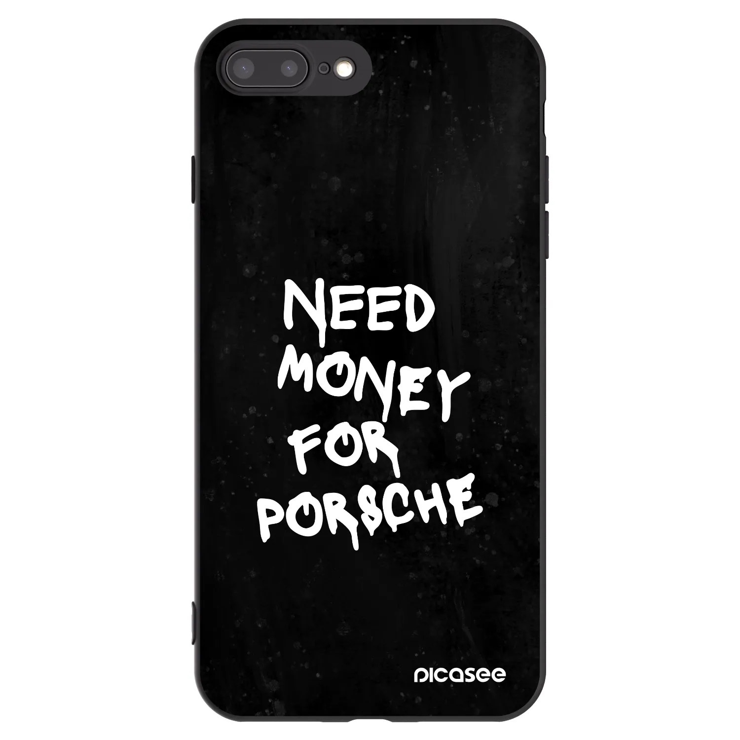 Picasee husă neagră din silicon pentru Apple iPhone 7 Plus - Black Dollar