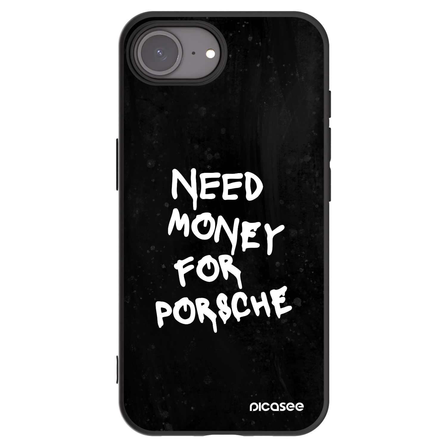 Picasee husă neagră din silicon pentru Apple iPhone 16e - Black Dollar