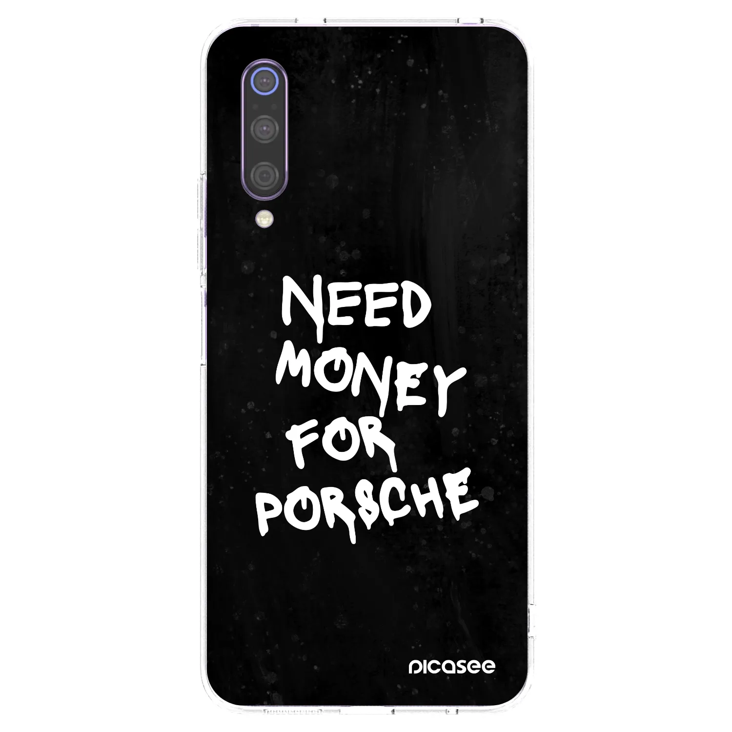 Picasee husă transparentă din silicon pentru Xiaomi Mi 9 - Black Dollar