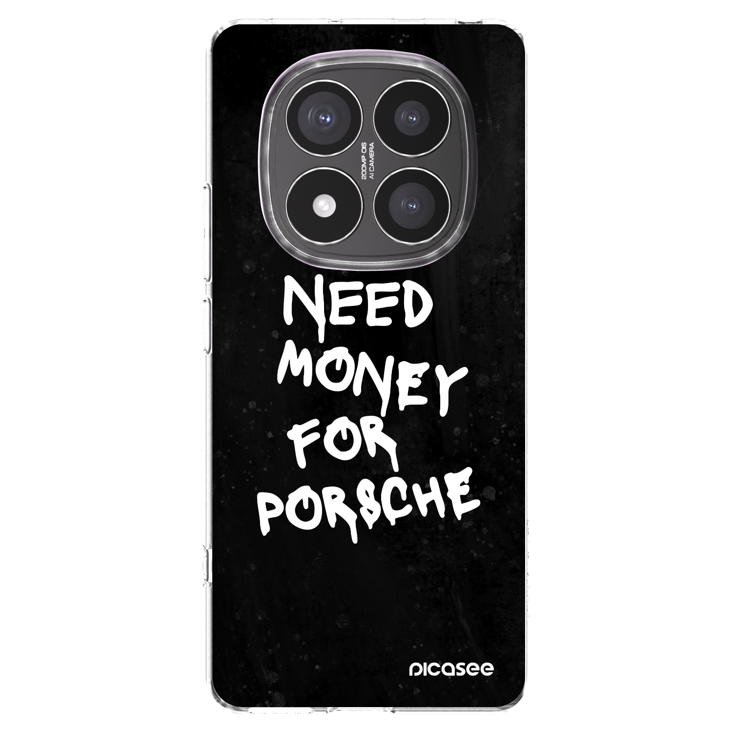 Picasee husă transparentă din silicon pentru Xiaomi Redmi Note 14 Pro+ 5G - Black Dollar