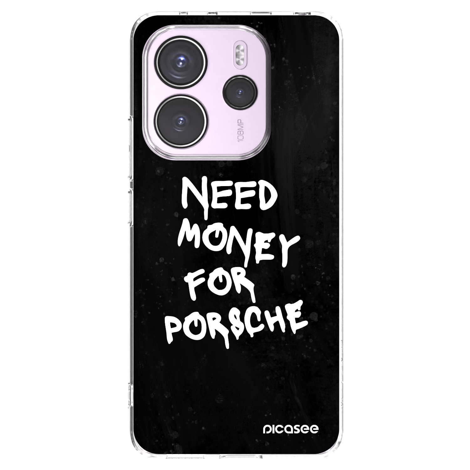 Picasee husă transparentă din silicon pentru Xiaomi Redmi Note 14 4G - Black Dollar
