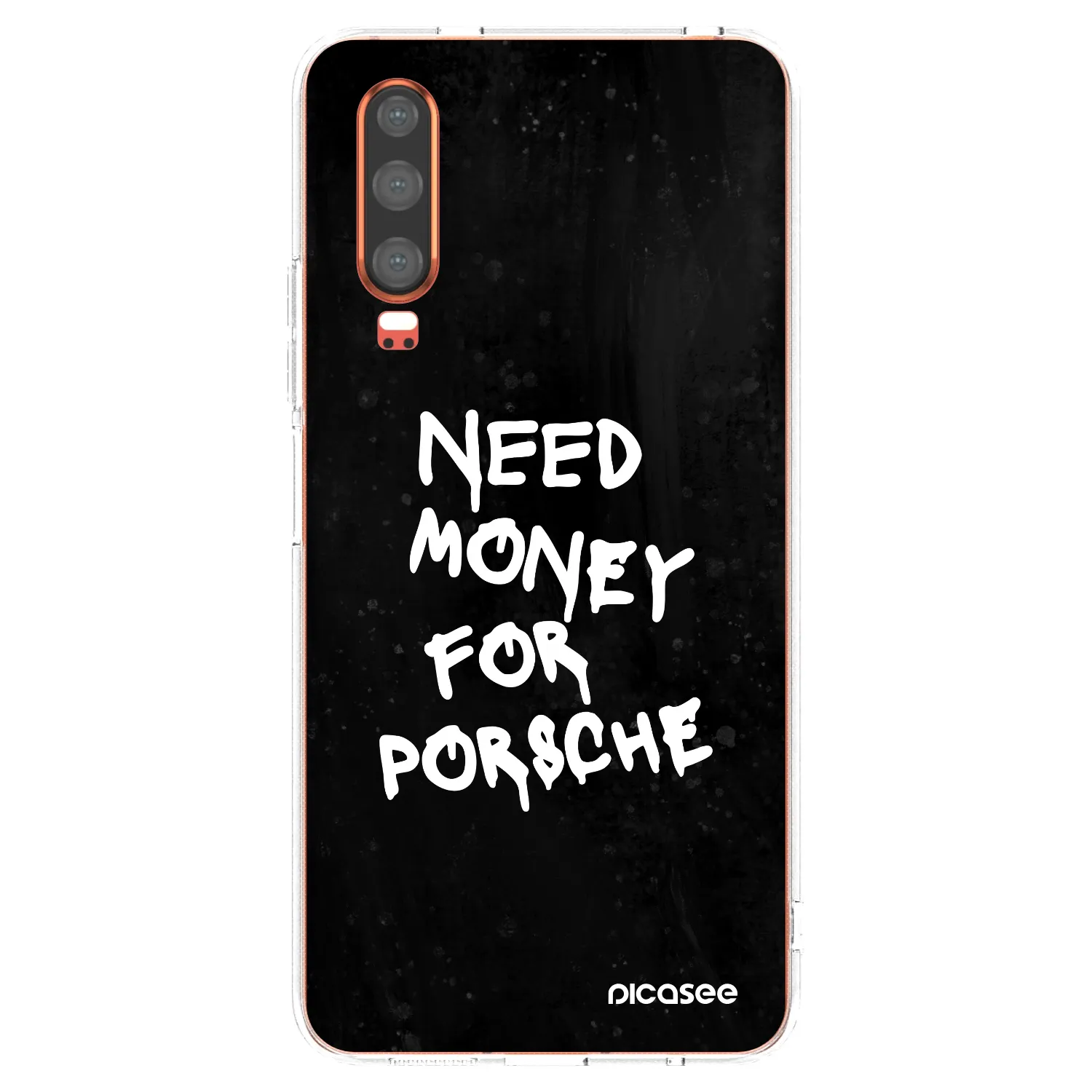 Picasee husă transparentă din silicon pentru Huawei P30 - Black Dollar
