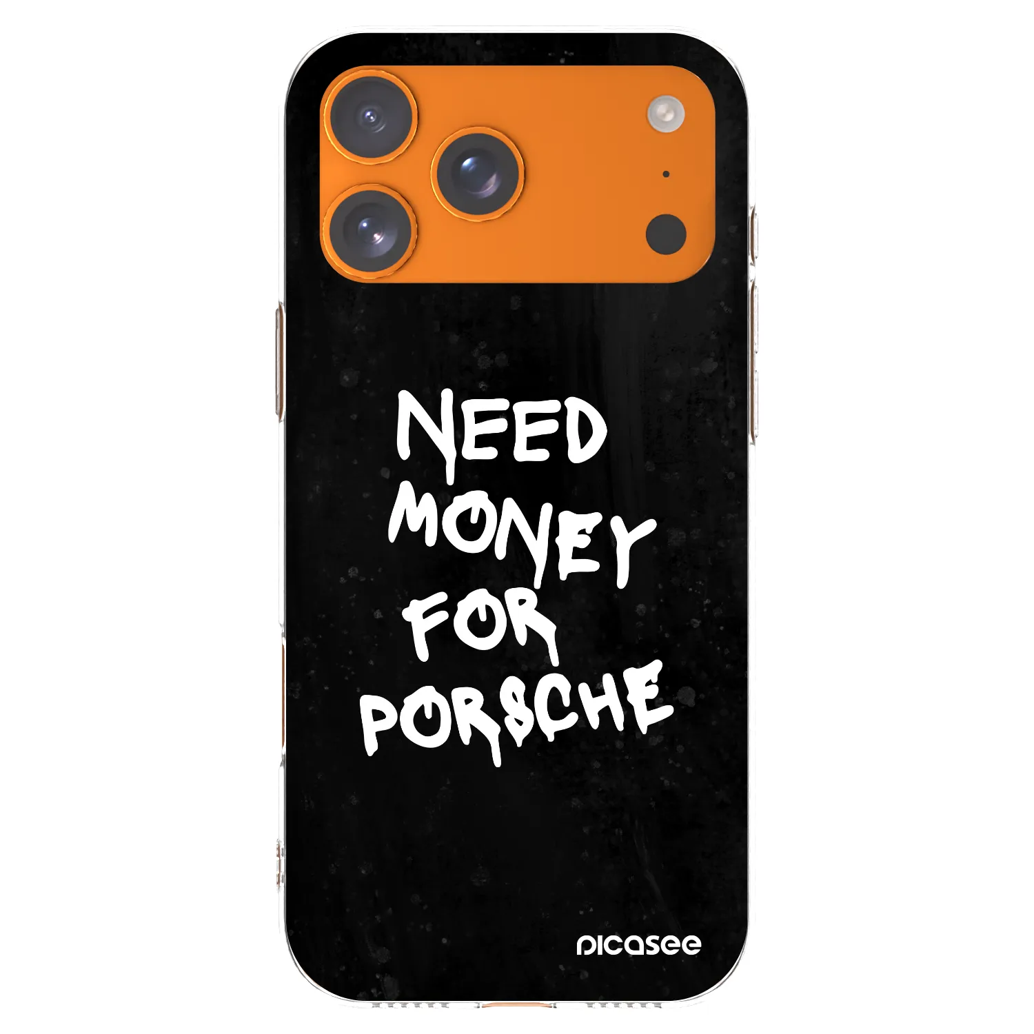 Picasee husă transparentă din silicon pentru Apple iPhone 17 Pro Max - Black Dollar