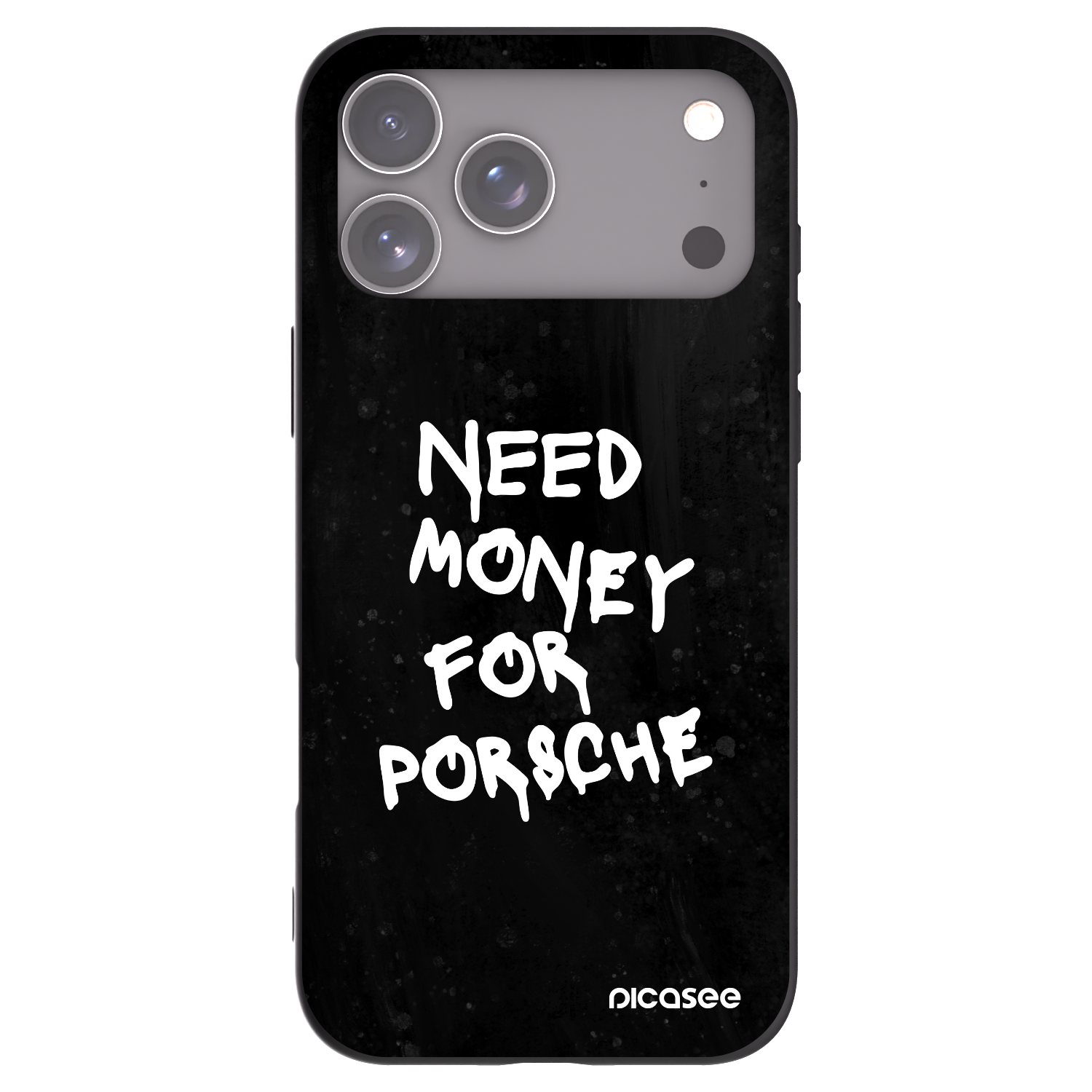 Picasee husă neagră din silicon pentru Apple iPhone 17 Pro Max - Black Dollar
