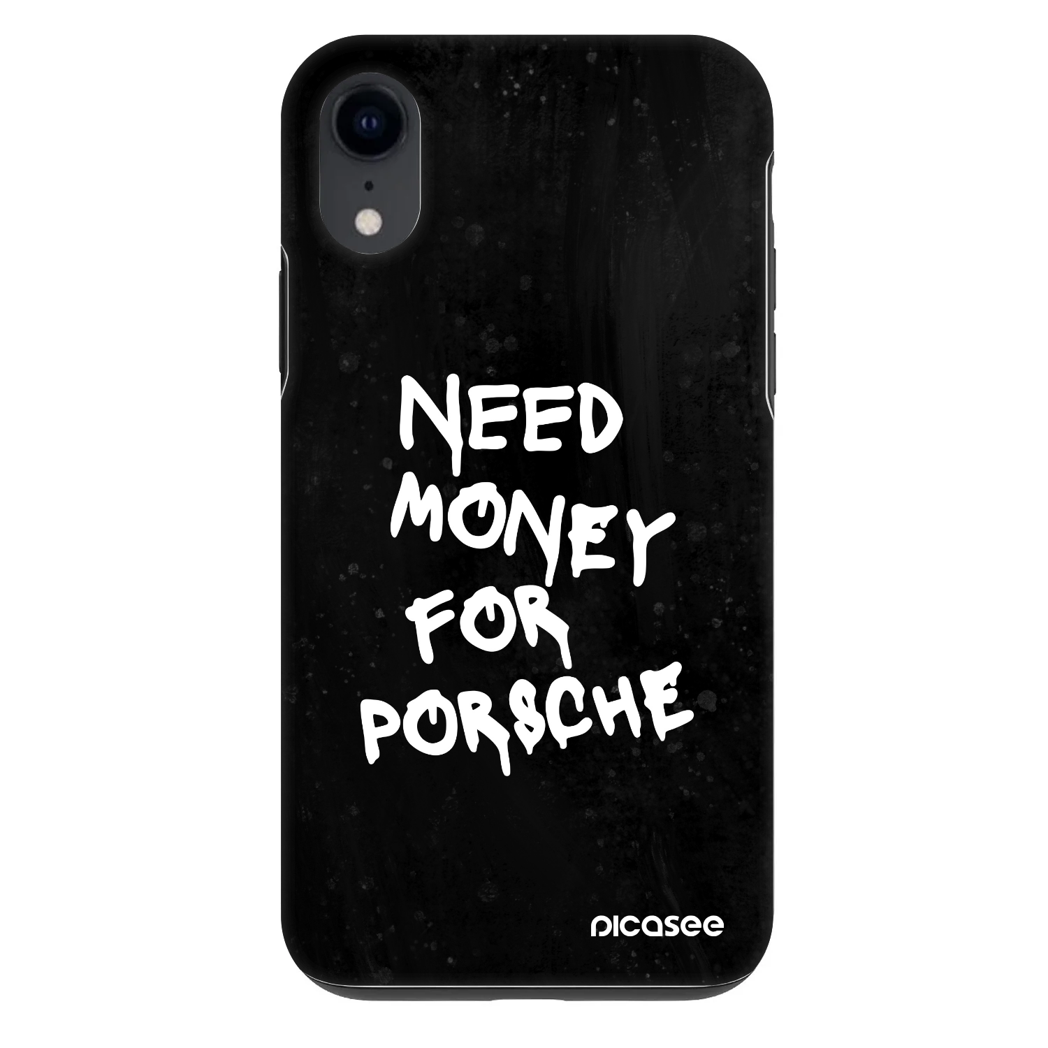 Picasee Fashion Case pentru Apple iPhone XR - Black Dollar