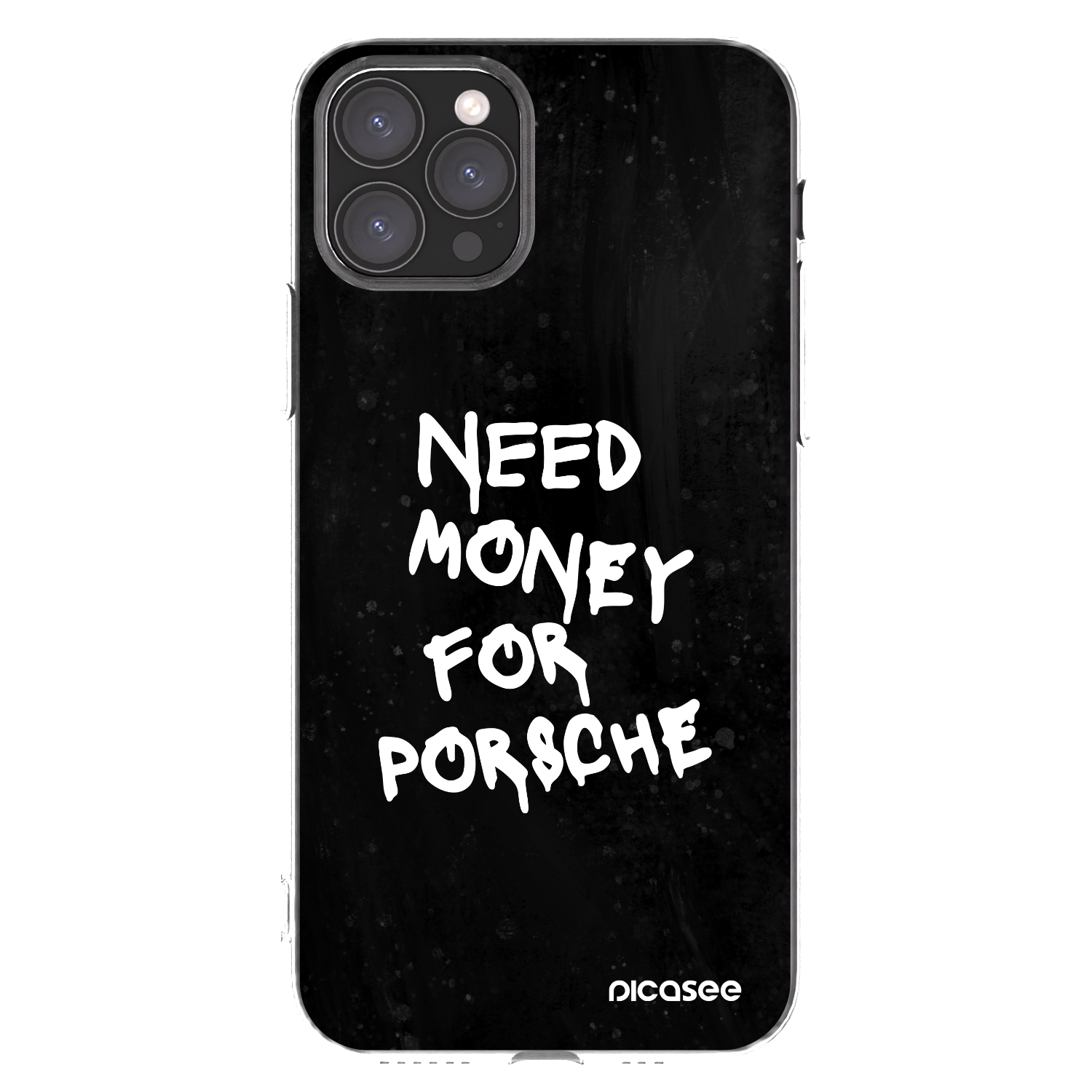 Picasee husă transparentă din silicon pentru Apple iPhone 11 Pro - Black Dollar