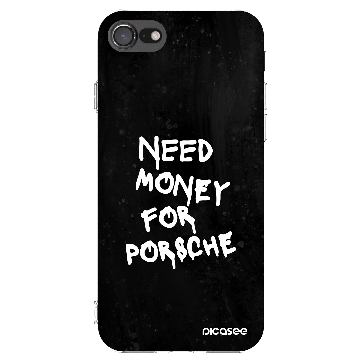 Picasee husă transparentă din silicon pentru Apple iPhone 8 - Black Dollar