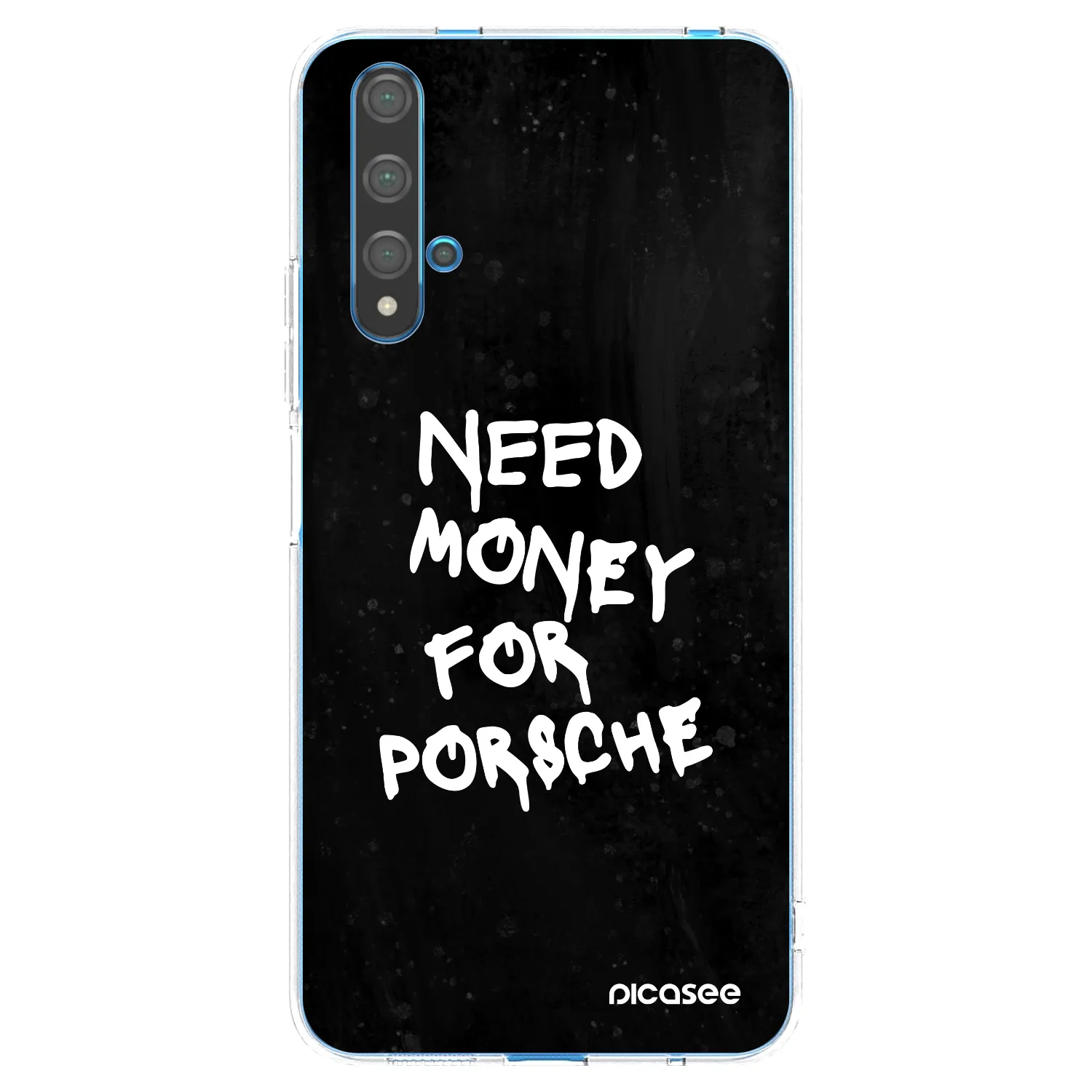 Picasee husă transparentă din silicon pentru Huawei Nova 5T - Black Dollar