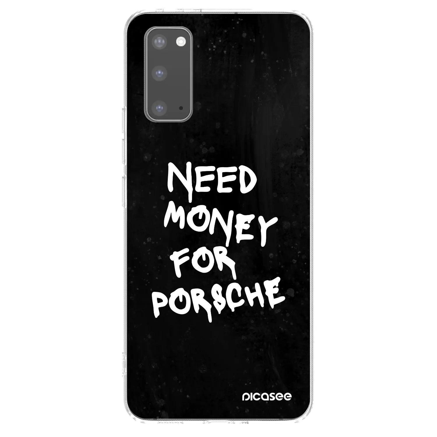 Picasee husă transparentă din silicon pentru Samsung Galaxy S20 G980F - Black Dollar