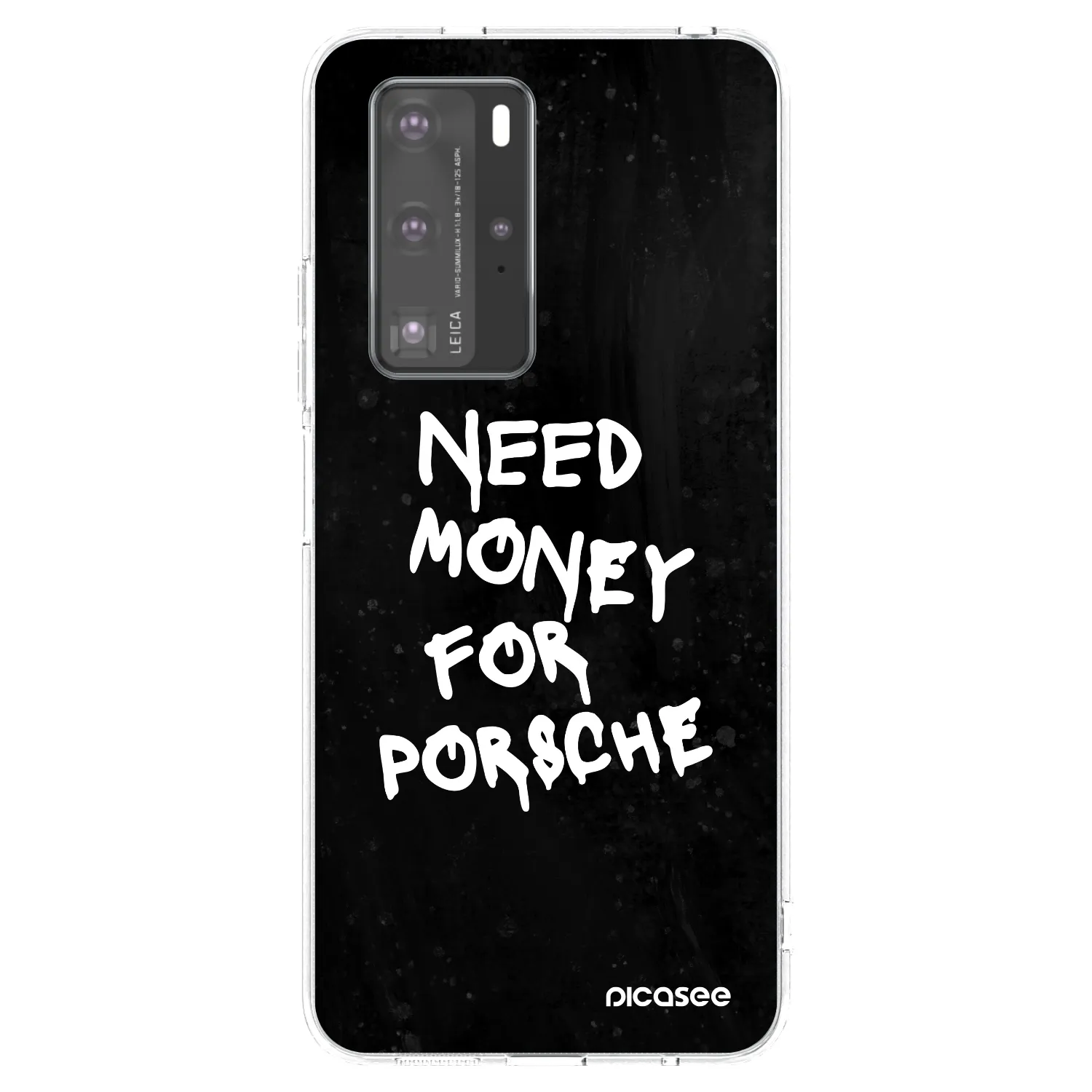 Picasee husă transparentă din silicon pentru Huawei P40 Pro - Black Dollar