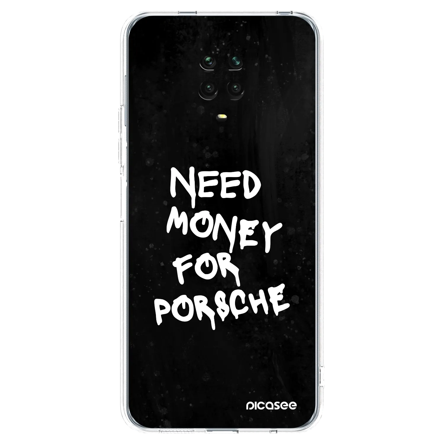 Picasee husă transparentă din silicon pentru Xiaomi Redmi Note 9S - Black Dollar