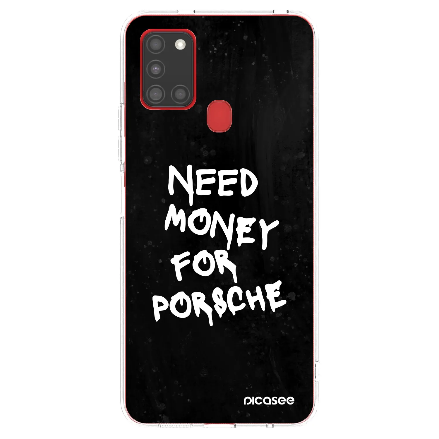 Picasee husă transparentă din silicon pentru Samsung Galaxy A21s - Black Dollar