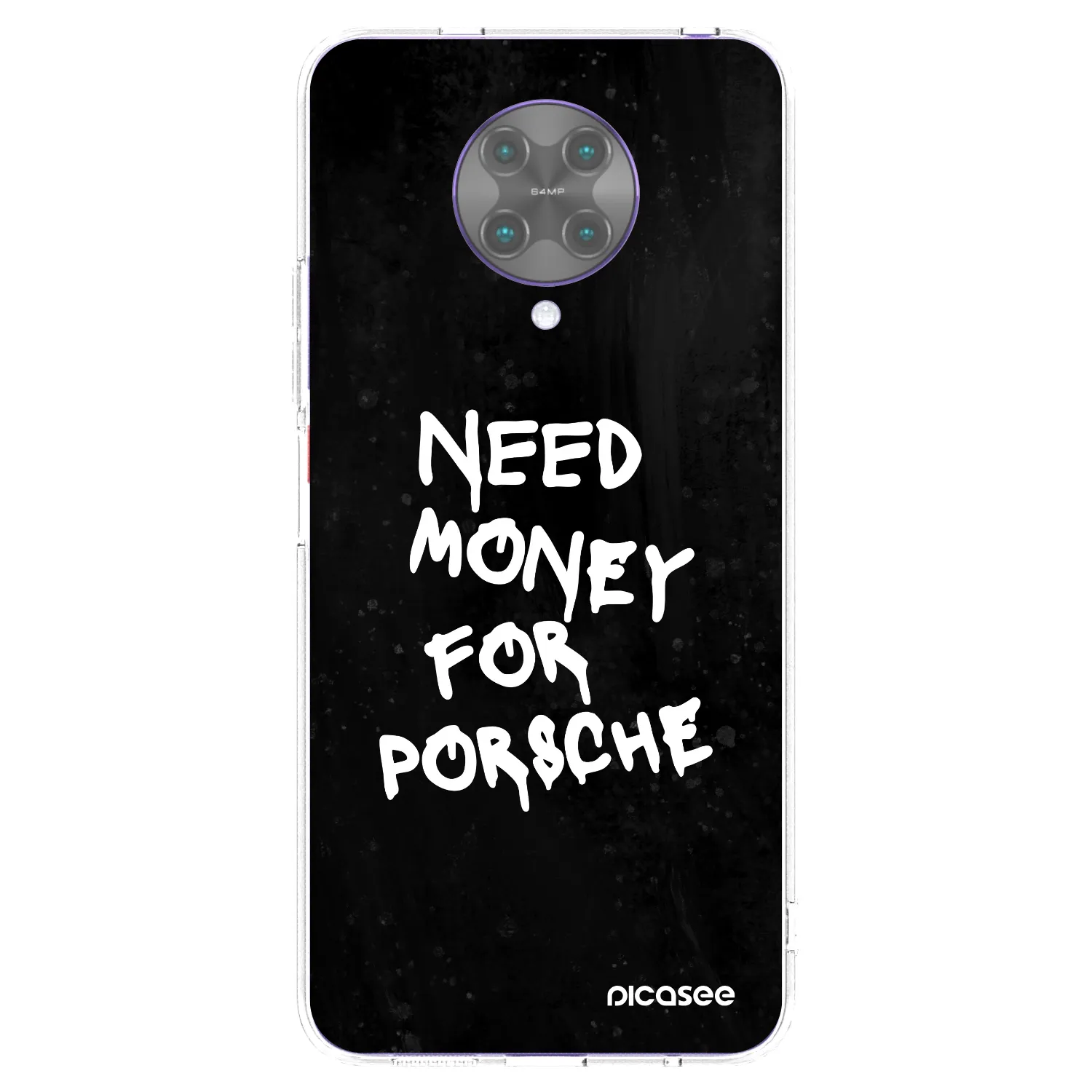 Picasee husă transparentă din silicon pentru Xiaomi Poco F2 Pro - Black Dollar