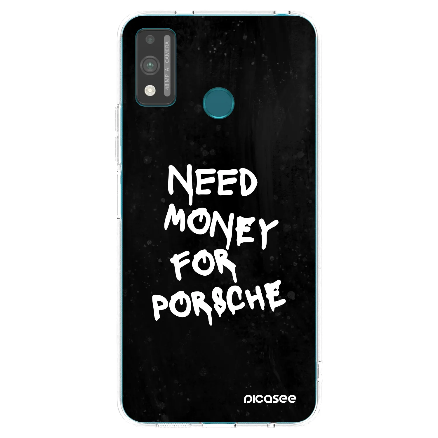 Picasee husă transparentă din silicon pentru Honor 9X Lite - Black Dollar