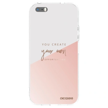 Picasee husă transparentă din silicon pentru Apple iPhone 5/5S/SE - You create your own opportunities