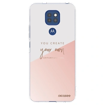 Picasee husă transparentă din silicon pentru Motorola Moto G9 Play - You create your own opportunities