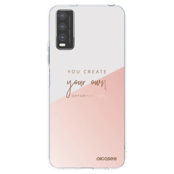 Picasee husă transparentă din silicon pentru Vivo Y20s - You create your own opportunities