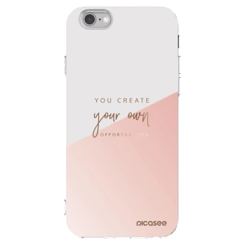 Picasee husă transparentă din silicon pentru Apple iPhone 6/6S - You create your own opportunities
