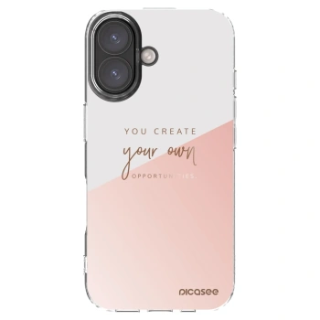Picasee husă transparentă din silicon pentru Apple iPhone 16 - You create your own opportunities