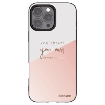 Picasee husă neagră din silicon pentru Apple iPhone 16 Pro Max - You create your own opportunities