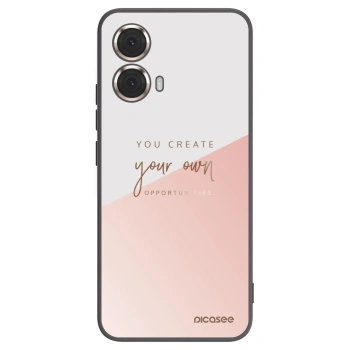Picasee husă neagră din silicon pentru Motorola Moto G85 - You create your own opportunities