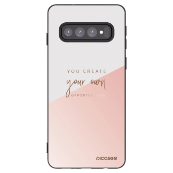 Picasee husă neagră din silicon pentru Samsung Galaxy S10 G973 - You create your own opportunities