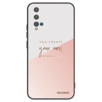 Picasee husă neagră din silicon pentru Huawei Nova 5T - You create your own opportunities