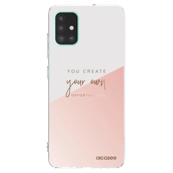 Picasee husă transparentă din silicon pentru Samsung Galaxy A51 A515F - You create your own opportunities